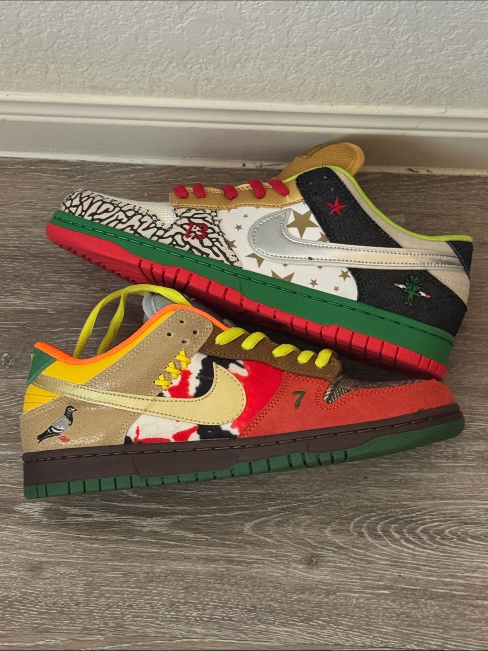 Nike Multi-Color Dunk Low Patchwork Sneakers